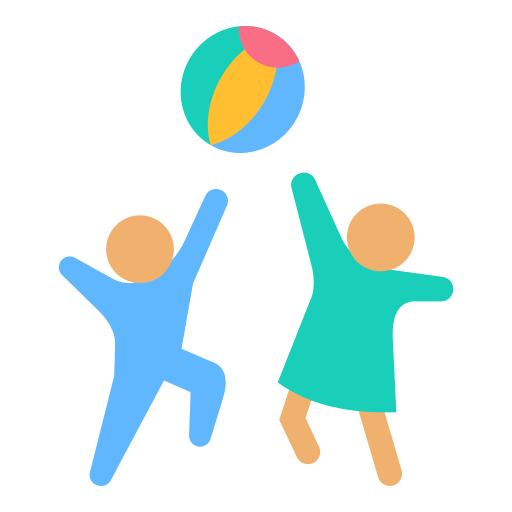 Well-equipped outdoor play area